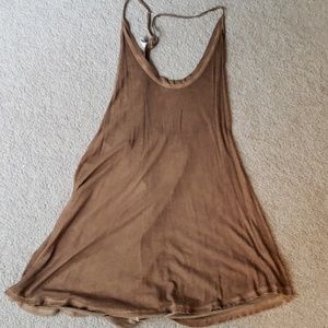 Free people long rust colored tank
